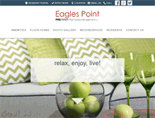 Tablet Screenshot of eaglespointapartments.com